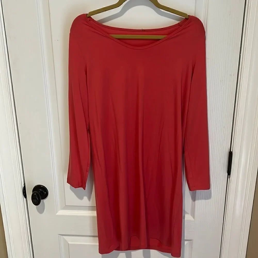 Eileen Fisher Mimosa Eco Tencel Blend Long Sleeve T-shirt Dress